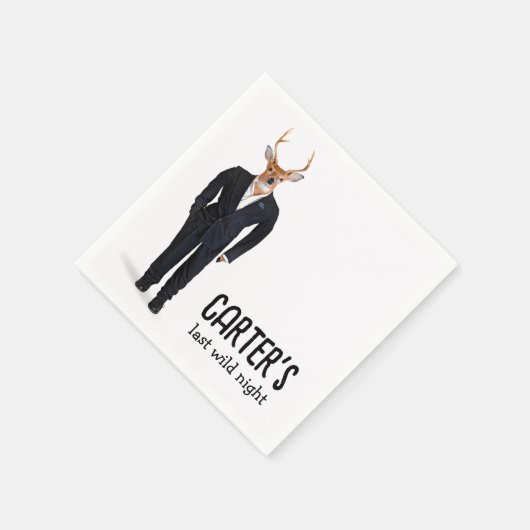 Serviette En Papier Buck In a Tuxedo pour Bachelor Party (Coin)
