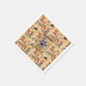 Serviette En Papier Buckaroo Cowboy Birthday Boy's Photo Name Cute (Coin)