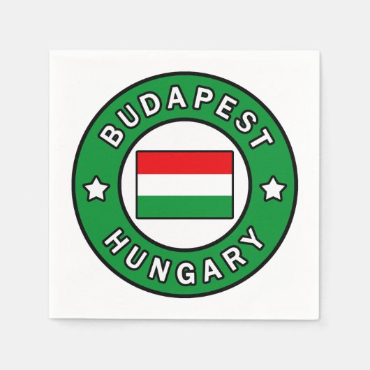 Serviette En Papier Budapest Hongrie (Devant)