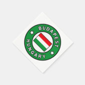 Serviette En Papier Budapest Hongrie (Coin)