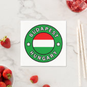 Serviette En Papier Budapest Hongrie (En situation)