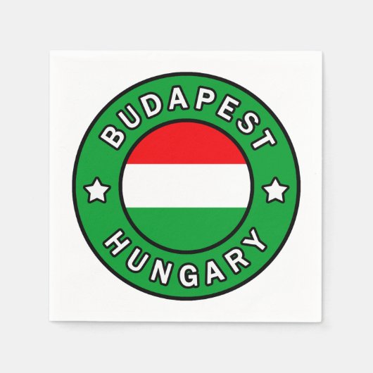 Serviette En Papier Budapest Hongrie (Devant)