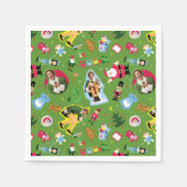 Serviette En Papier Buddy Elf et les icônes de Noël Motif (Devant)