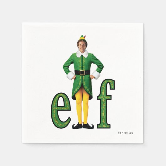 Serviette En Papier Buddy le logo Elf Movie (Devant)