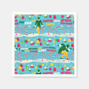 Serviette En Papier Buddy le Motif Elf Candy
