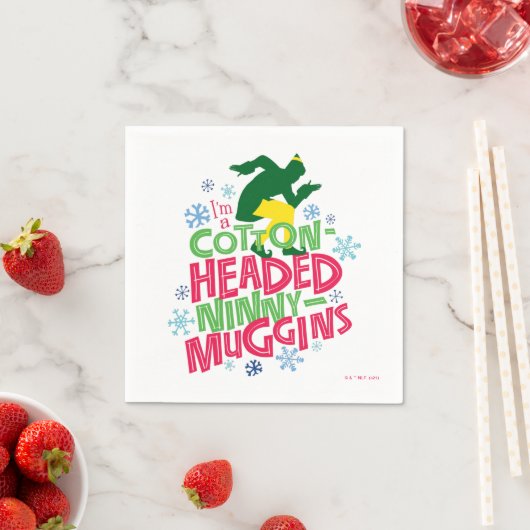 Serviette En Papier Buddy l'Elfe | Ninny-muggins en coton (En situation)