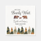 Serviette En Papier Budget On peut attendre le Baby shower d'automne (Devant)