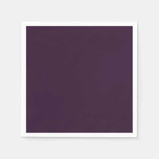 Serviette En Papier BUDGET PLUM PURPLE Modèle monochrome (Devant)
