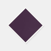 Serviette En Papier BUDGET PLUM PURPLE Modèle monochrome (Coin)
