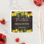 Serviette En Papier Budget Tournesol Grange Bois Chaîne Lumières Naple (En situation)