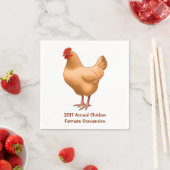 Serviette En Papier Buff Orpington Poulet Hen (En situation)