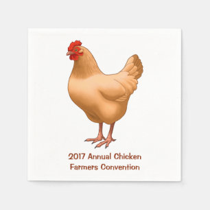 Serviette En Papier Buff Orpington Poulet Hen