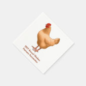 Serviette En Papier Buff Orpington Poulet Hen (Coin)