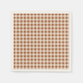 Serviette En Papier Buffalo Brown beige Plaid Holiday (Devant)