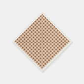 Serviette En Papier Buffalo Brown beige Plaid Holiday (Coin)