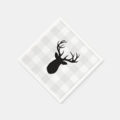 Serviette En Papier Buffalo Check Deer Wilderness Cabine (Coin)
