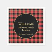 Serviette En Papier Buffalo Check Family Reunion Couleurs personnalisé (Devant)