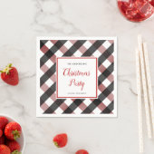 Serviette En Papier Buffalo Check Plaid Russe Noël Party (En situation)