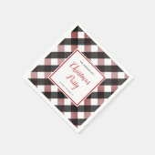 Serviette En Papier Buffalo Check Plaid Russe Noël Party (Coin)