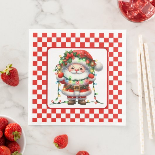 Serviette En Papier Buffalo Gnome Christmas (En situation)
