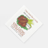 Serviette En Papier Buffalo Hot Chicken Wings Wing Concours de manger (Coin)