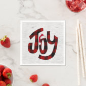 Serviette En Papier Buffalo Plaid Joch Sur White Birch (En situation)