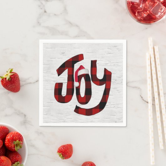 Serviette En Papier Buffalo Plaid Joch Sur White Birch (En situation)