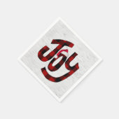 Serviette En Papier Buffalo Plaid Joch Sur White Birch (Coin)