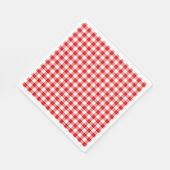 Serviette En Papier Buffalo Plaid Red White Classic Party Fun (Coin)