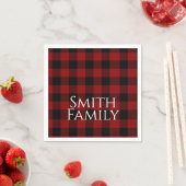 Serviette En Papier Buffalo Plaid sur mesure (En situation)
