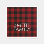Serviette En Papier Buffalo Plaid sur mesure (Devant)