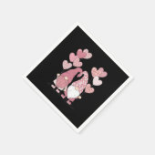 Serviette En Papier Buffalo rose Plaid Heart Gnomes Saint-Valentin (Coin)