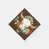 Serviette En Papier Buffalo Skull Native American Emblem (Coin)