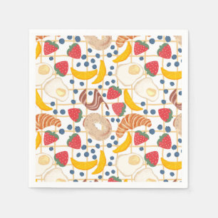 Serviette En Papier Buffet de petit-déjeuner et brunch