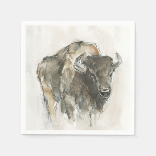 Serviette En Papier Buffle américain I (Devant)