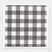 Serviette En Papier Buffle noir et blanc (Devant)
