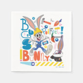 Serviette En Papier BUGS BUNNY BUILDERS™| BUGS BUNNY™ Work Tools (Devant)