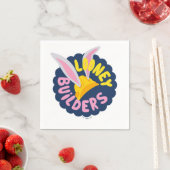 Serviette En Papier BUGS BUNNY BUILDERS™| Casque de chantier Logo à fe (En situation)