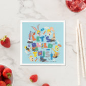 Serviette En Papier BUGS BUNNY BUILDERS™| Collage "Construisons Cela" (En situation)