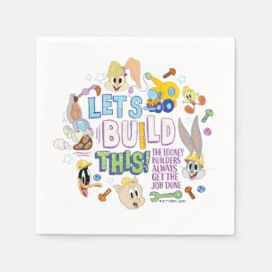Serviette En Papier BUGS BUNNY BUILDERS™  Croquis "Construisons ceci"