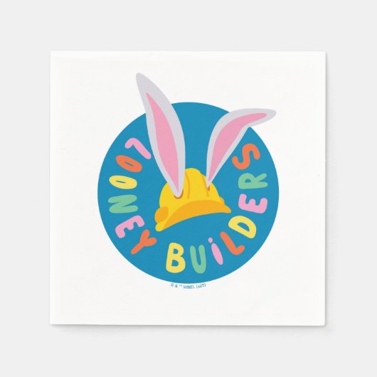 Serviette En Papier BUGS BUNNY BUILDERS™| Hard Hat Circle Logo (Devant)