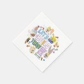 Serviette En Papier BUGS BUNNY BUILDERS™| "Let's Build This" Sketch (Coin)