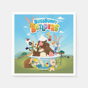 Serviette En Papier BUGS BUNNY BUILDERS™ Looney Builders Glace
