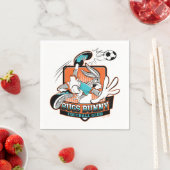 Serviette En Papier BUGS BUNNY™ Football Club Badge (En situation)
