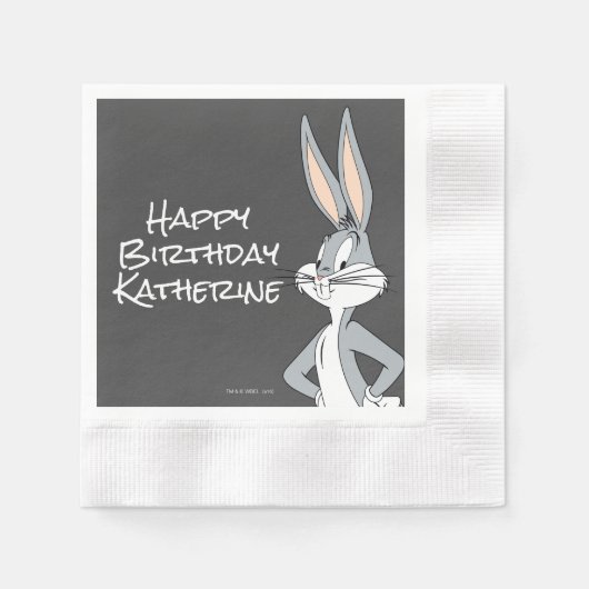 Serviette En Papier BUGS BUNNY™ | Mains sur les hanches (Devant)
