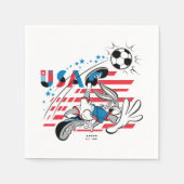 Serviette En Papier BUGS BUNNY™ Team USA Soccer Graphic (Devant)
