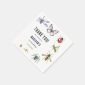 Serviette En Papier Bugs & Insectes Vintage fête d'anniversaire (Coin)