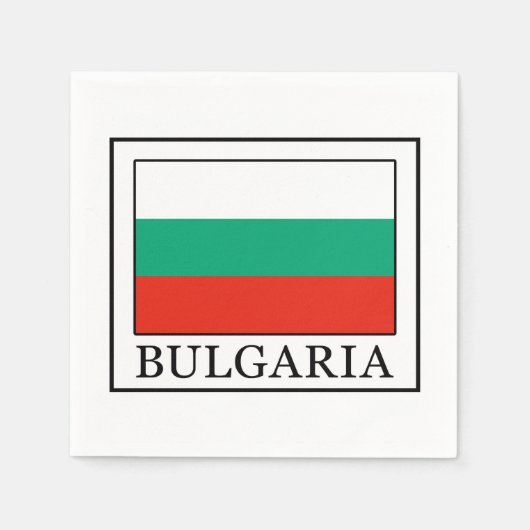 Serviette En Papier Bulgarie (Devant)