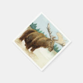 Serviette En Papier Bull Moose (Coin)