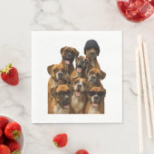 Serviette En Papier Bull Terrier (En situation)